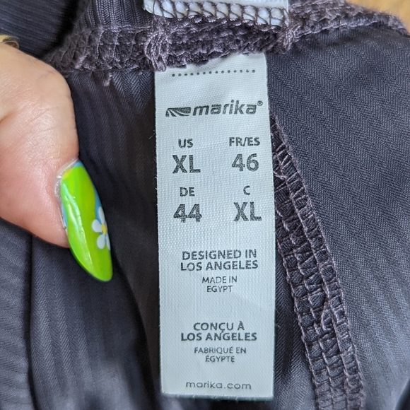 Marika XL Gray Lightweight Joggers Nine Iron Drawstring Workout Pants - Picture 14 of 16